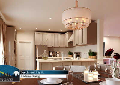 Beech - Kitchen & Dining with banner_x
